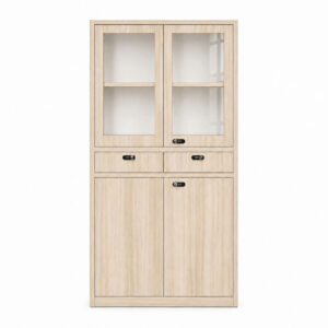 Tủ Sắt Vân Gỗ 4 Cánh 2 Ngăn Kéo Cao Cấp PH-4CK2NS – Phú Hưng Cabinet