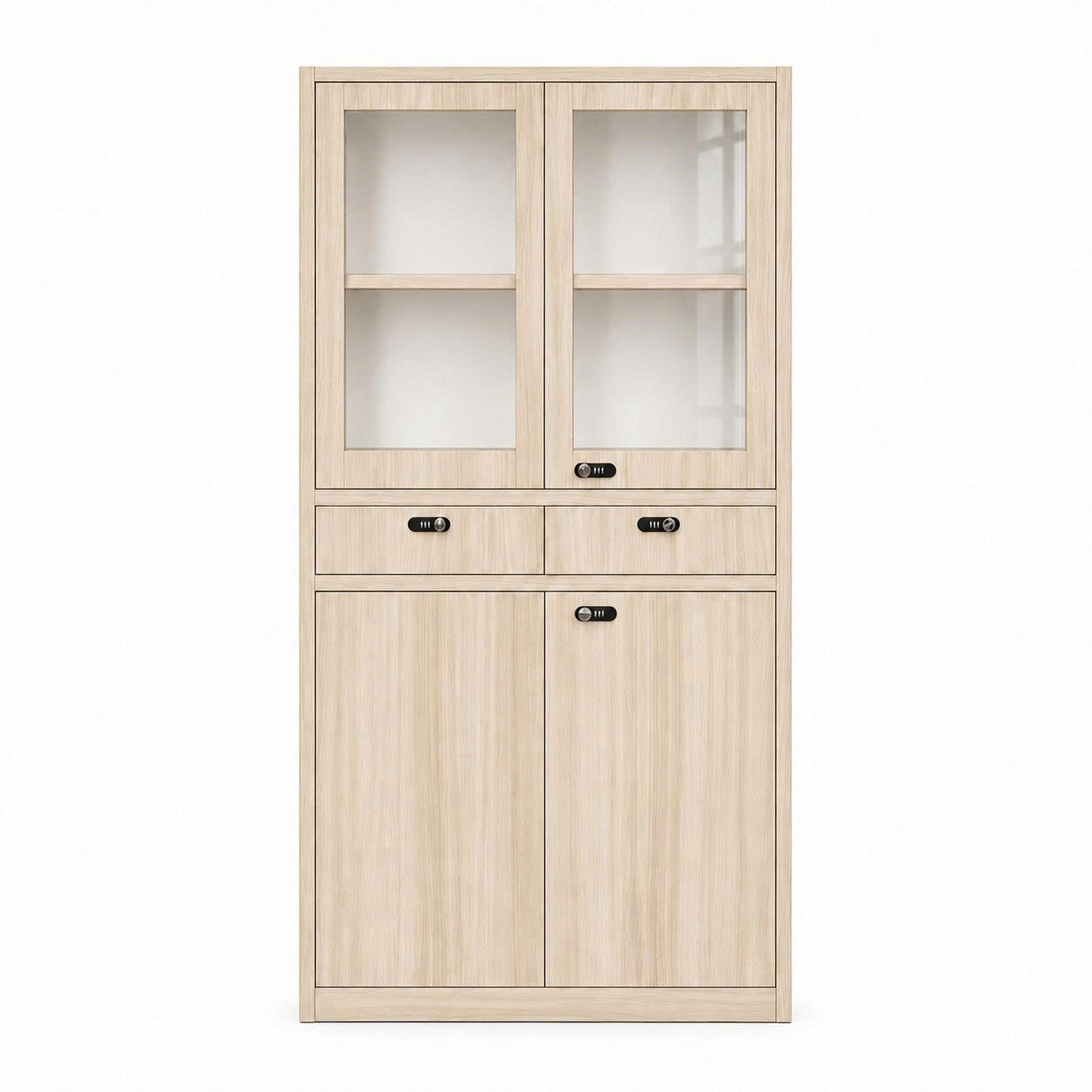 Tủ Sắt Vân Gỗ 4 Cánh 2 Ngăn Kéo Cao Cấp PH-4CK2NS – Phú Hưng Cabinet