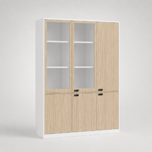 Tủ sắt 6 cánh 2 cánh kính PH-6CK Phú Hưng Cabinet