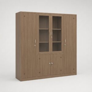 Tủ sắt to 6 cánh 2 cánh kính khóa cơ PH-6CKL Phú Hưng Cabinet