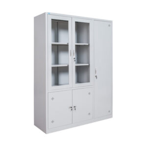 Tủ hồ sơ sắt 3 buồng cánh kính The One TU09K5CK Phú Hưng Cabinet