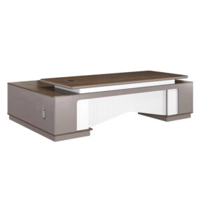 Mặt bàn giám đốc phủ Melamine tích hợp hộp điện âm bàn PH.BLĐ-03