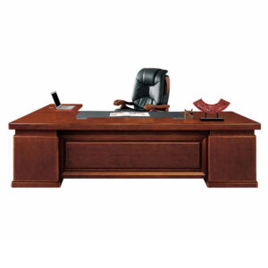 Bàn lãnh đạo nhập khẩu MDF sơn PU kèm tủ di động PH.BLĐ-23