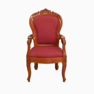 Ghế chủ tọa gỗ Gõ bọc da PH.GCT-07