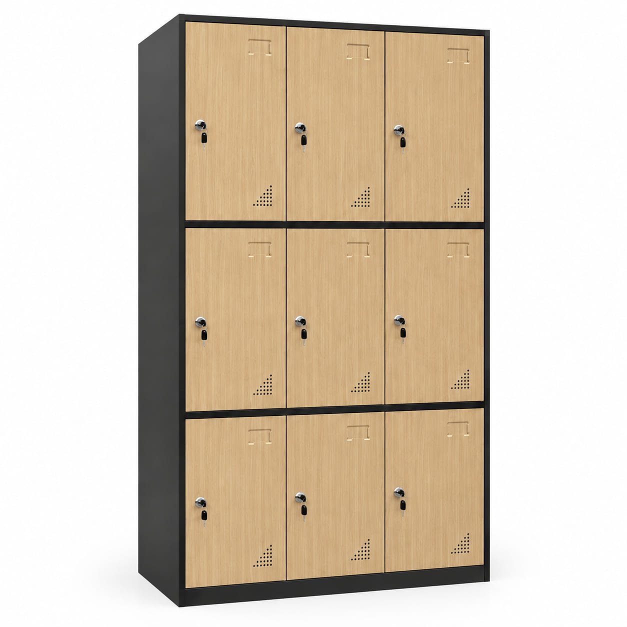 Tủ Sắt Vân Gỗ Locker 9 Cánh Cao Cấp PH-9C – Phú Hưng Cabinet - Ảnh 8