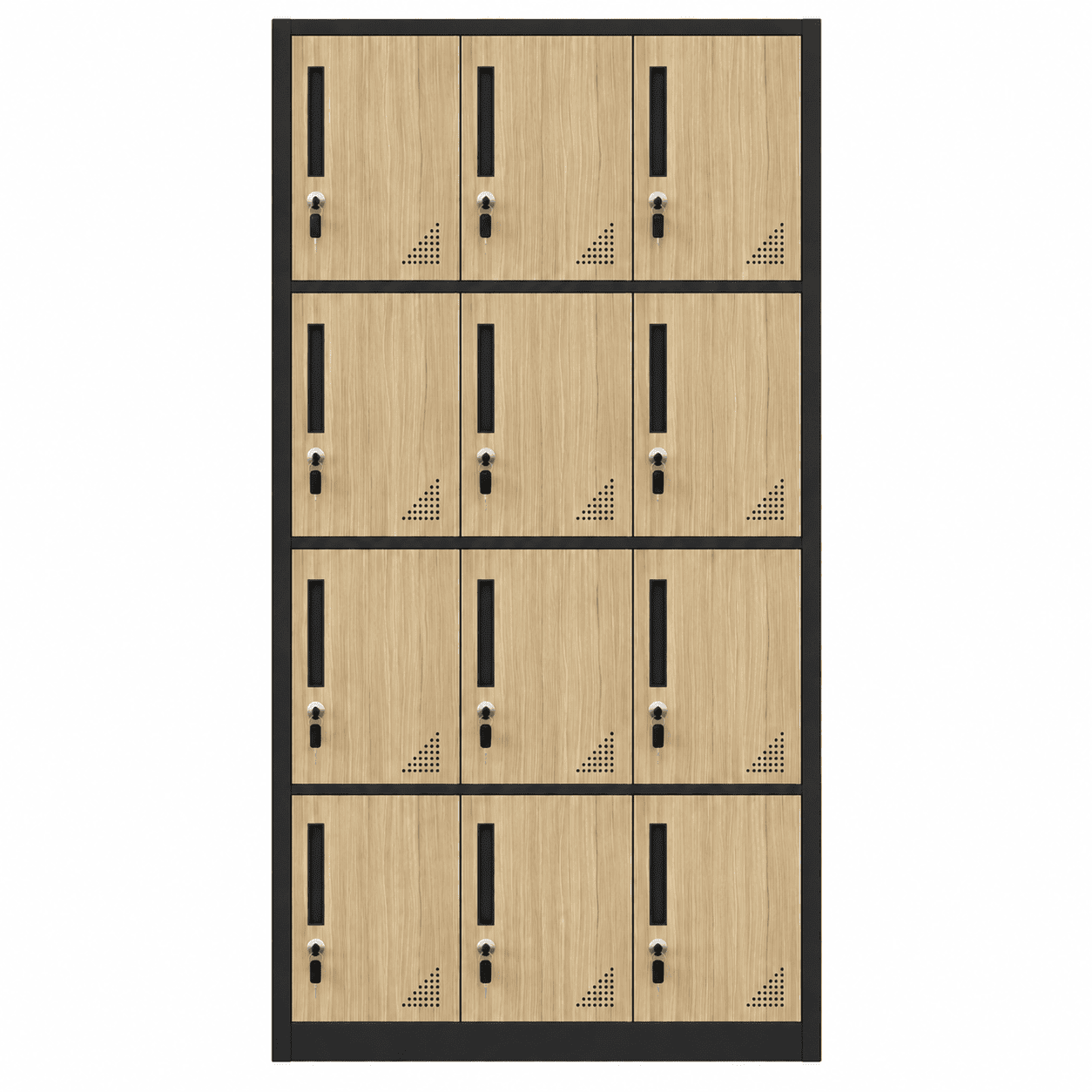Tủ Locker Sắt Vân Gỗ 12 Ngăn PH-12C – Phú Hưng Cabinet - Ảnh 11
