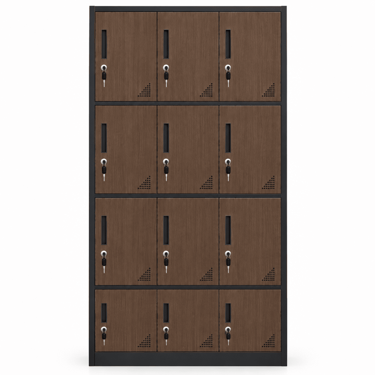 Tủ Locker Sắt Vân Gỗ 12 Ngăn PH-12C – Phú Hưng Cabinet - Ảnh 9
