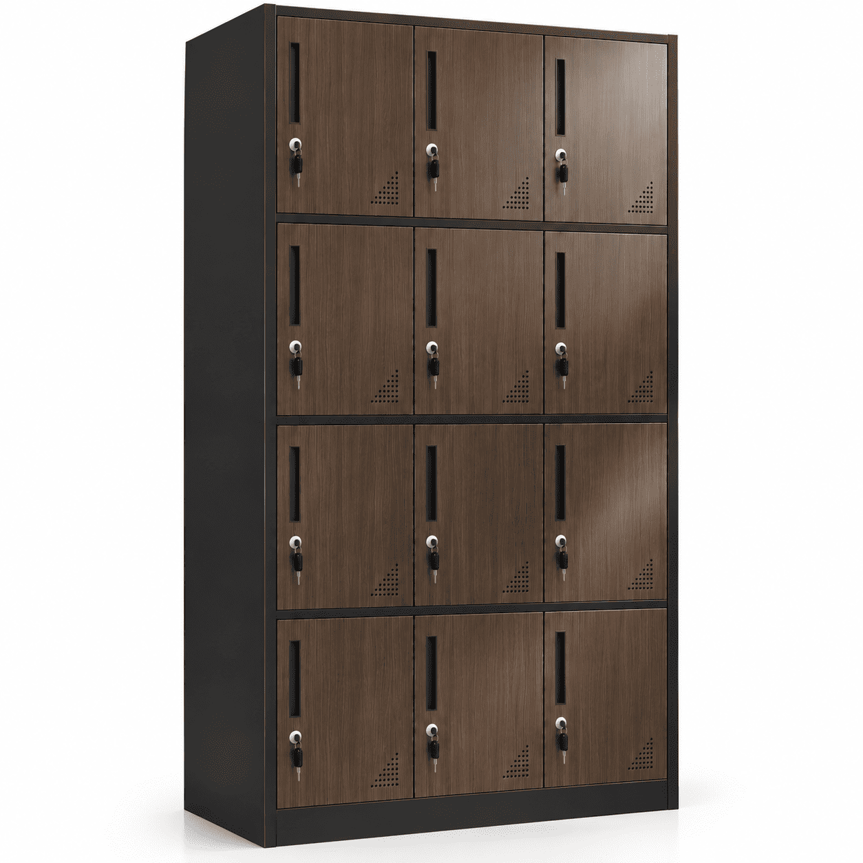 Tủ Locker Sắt Vân Gỗ 12 Ngăn PH-12C – Phú Hưng Cabinet - Ảnh 7