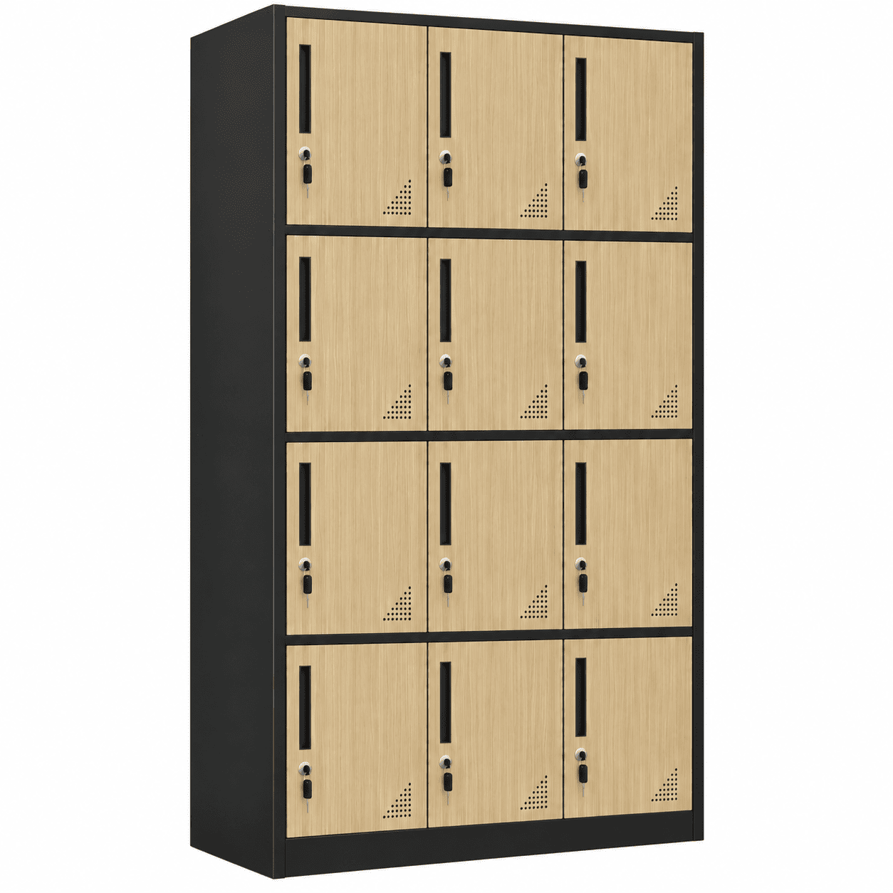 Tủ Locker Sắt Vân Gỗ 12 Ngăn PH-12C – Phú Hưng Cabinet - Ảnh 8