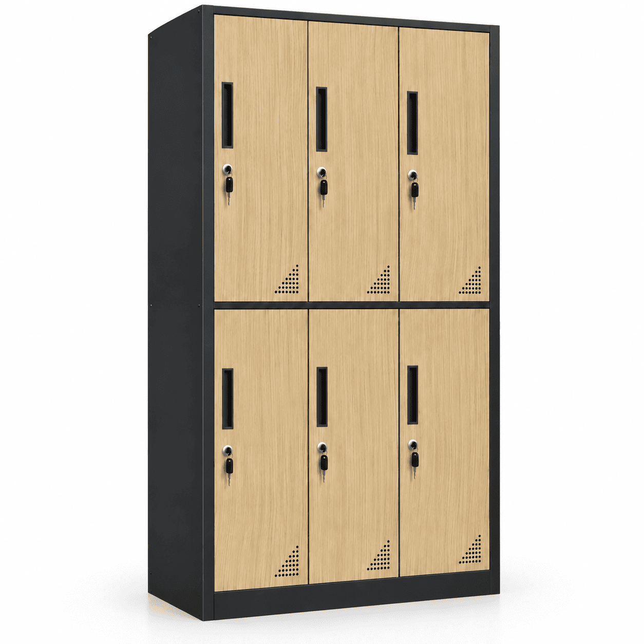 Tủ Sắt Vân Gỗ Locker 6 Cánh Cao Cấp PH-6C – Phú Hưng Cabinet - Ảnh 4
