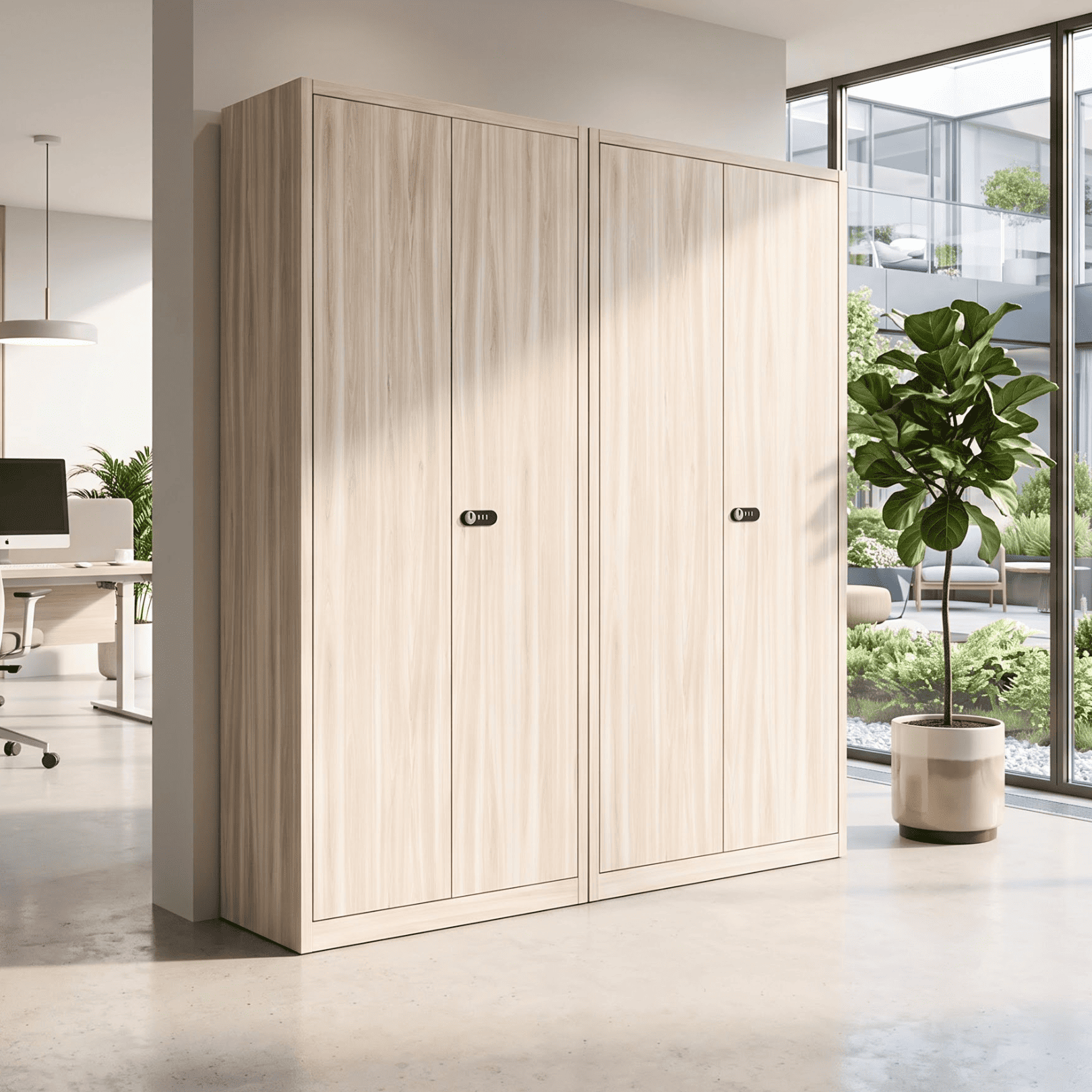 Tủ Sắt Vân Gỗ 2 Cánh Dài Cao Cấp PH-2CS – Phú Hưng Cabinet - Ảnh 7