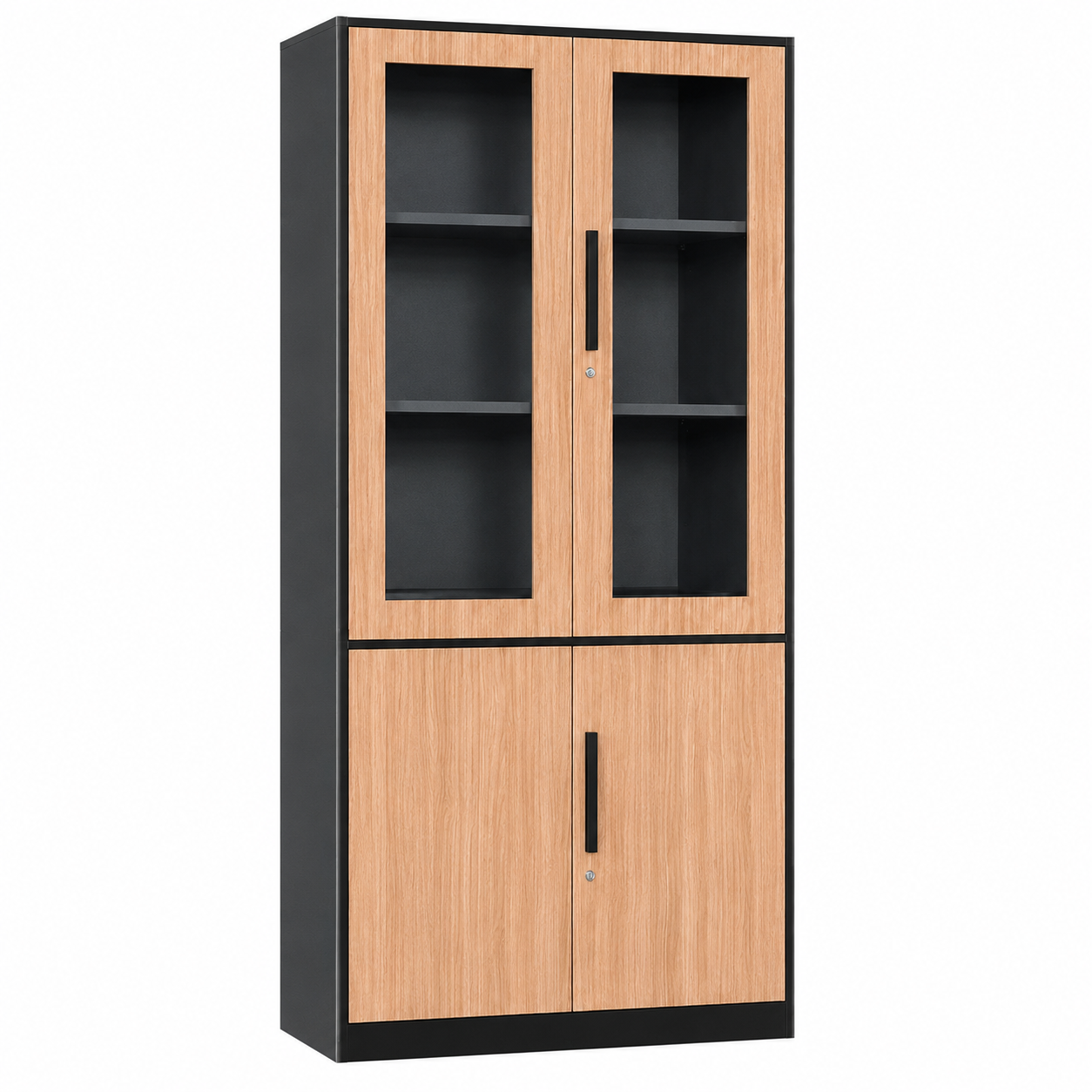 Tủ Sắt Vân Gỗ 4 Cánh Cao Cấp PH-4CKS – Phú Hưng Cabinet