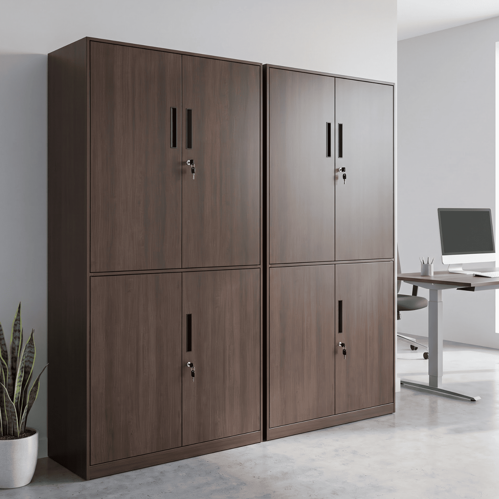 Tủ Sắt Vân Gỗ 4 Cánh Cao Cấp PH-4CS – Phú Hưng Cabinet - Ảnh 7