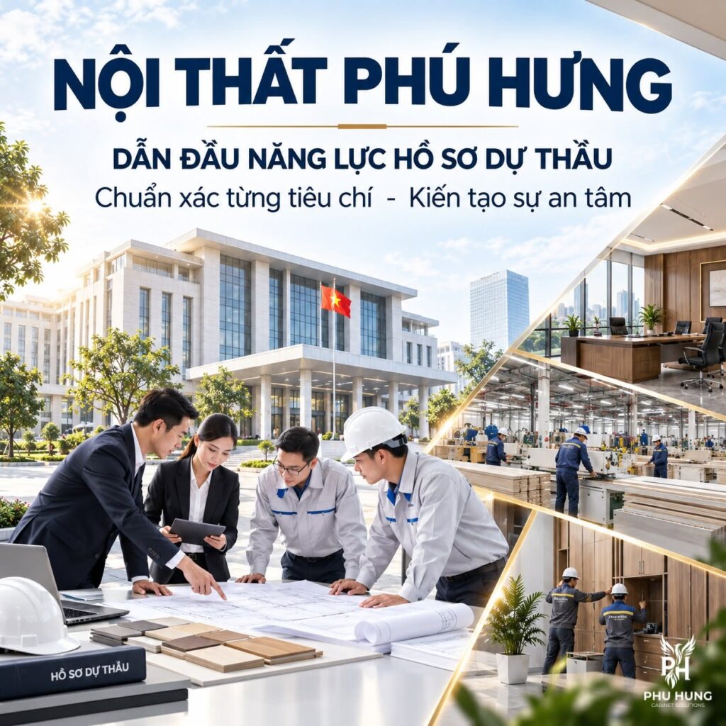 Nội Thất Phú Hưng – Đơn Vị Dẫn Đầu Năng Lực Hồ Sơ Dự Thầu Và Thi Công Nội Thất Dự Án